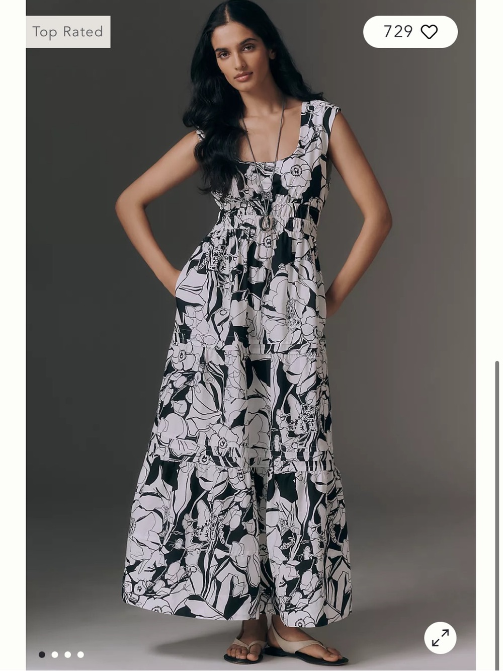 NWT Anthropologie size XL The Somerset sleeveless maxi dress with pockets